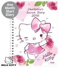 Personalised Hello Kitty Pink Blush A5 Diary